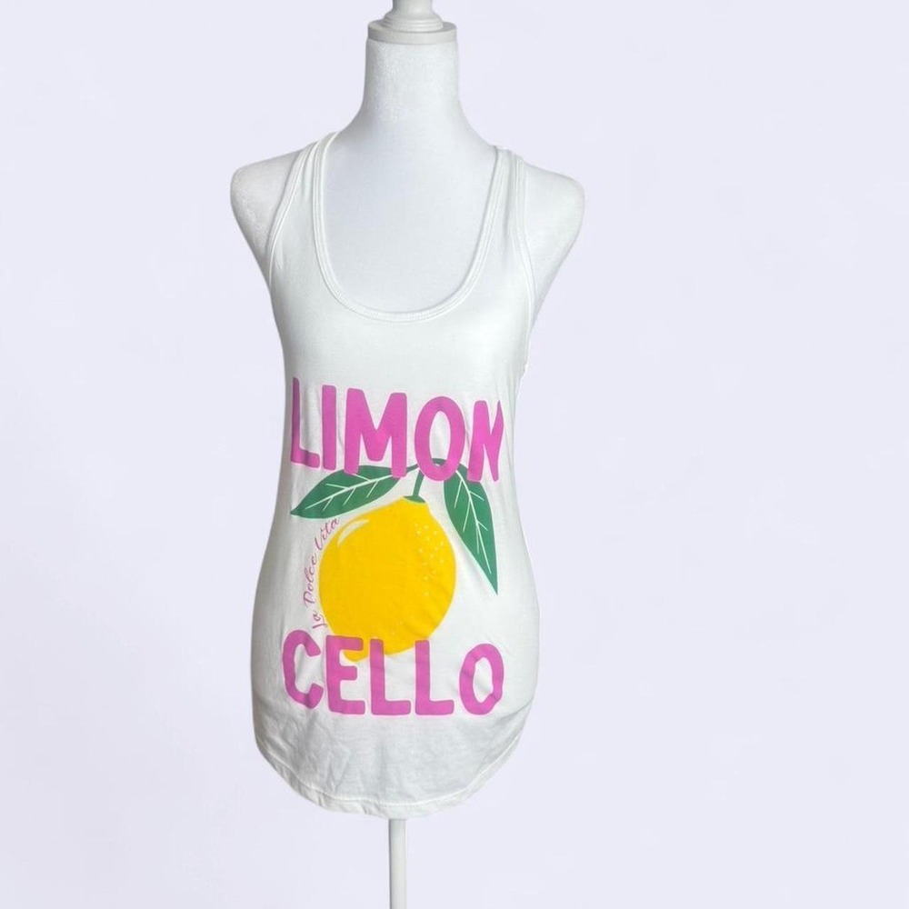White and yellow Limon Cello tank top European